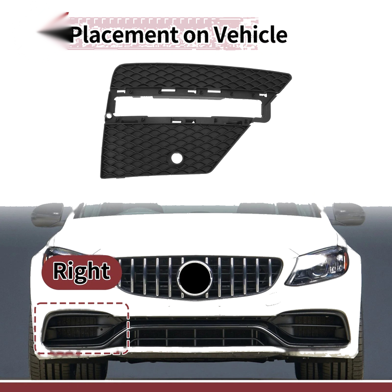 Mercedes-Benz ML350 Front Right Fog Light Grill (2012-2015)