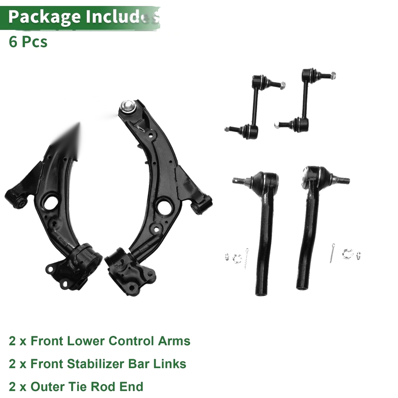 Ford Edge 6 Pcs Front Lower Control Arms (2007-2014)