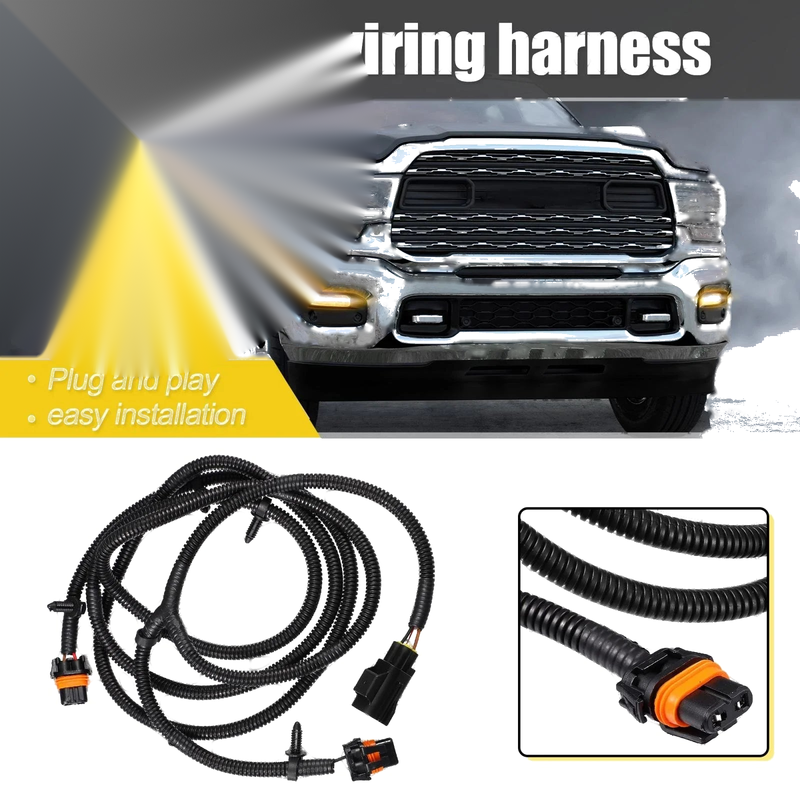 Dodge Ram 2500 3500 4500 5500 Fog Light Jumper Wiring Harness (2010-2018)