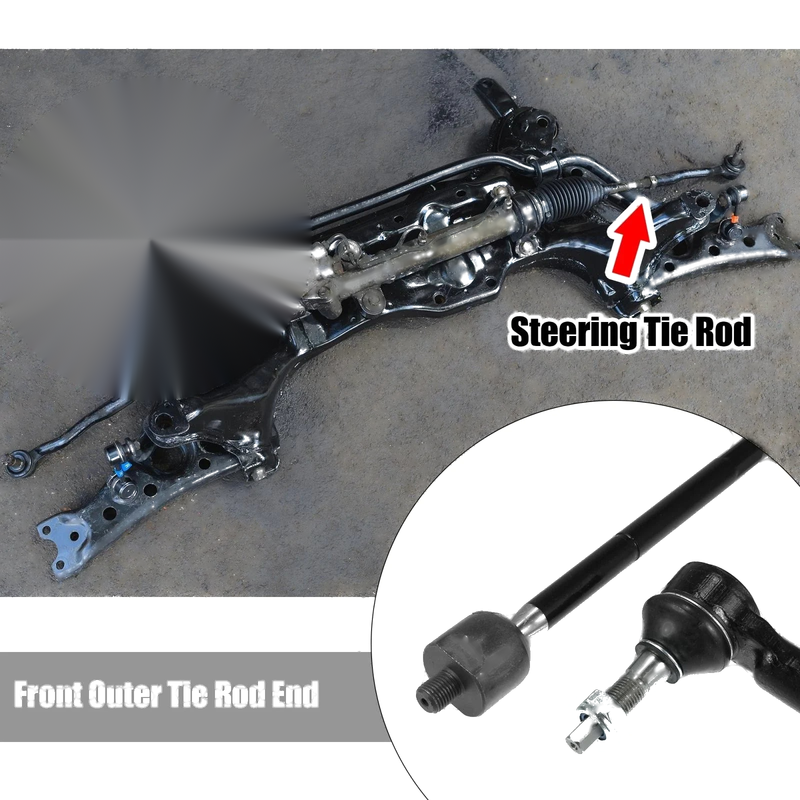 Dodge Challenger Charger 4 x Front Inner Outer Tie Rods (2011-2019)