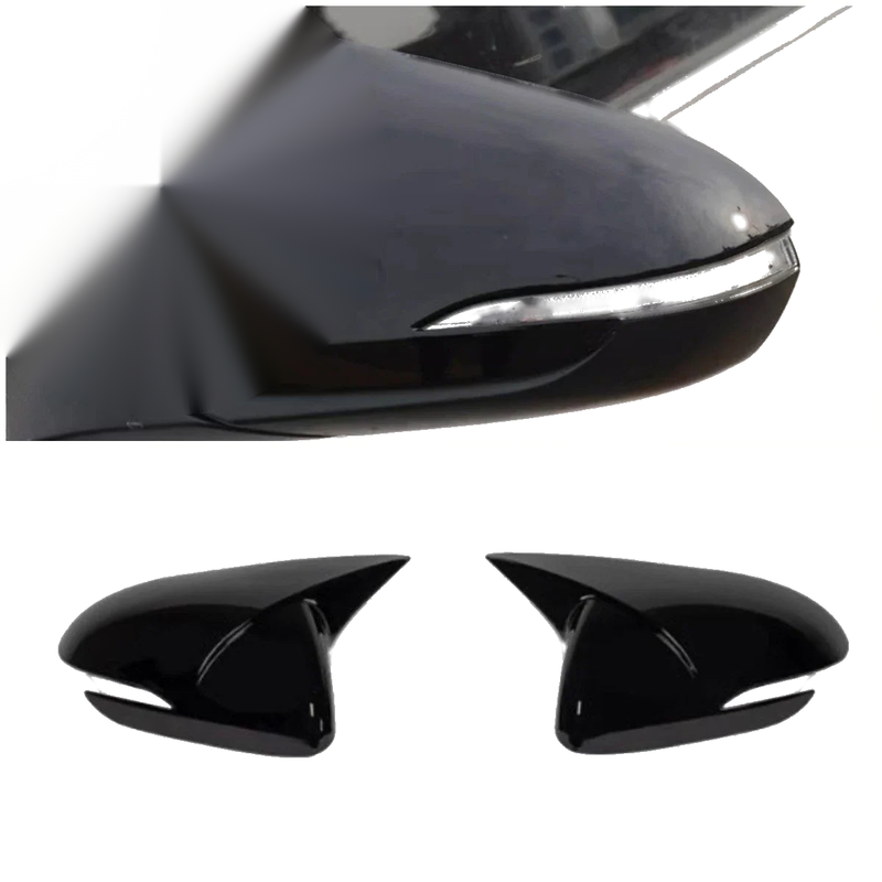 Hyundai Elantra ABS Black Ox Horn Rearview Mirror Lid Cover Trim (2017-2020)