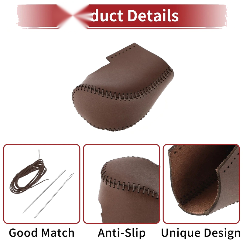 Honda HR-V (2023-2024) Brown Faux Leather Car Gear Shift Knob Cover