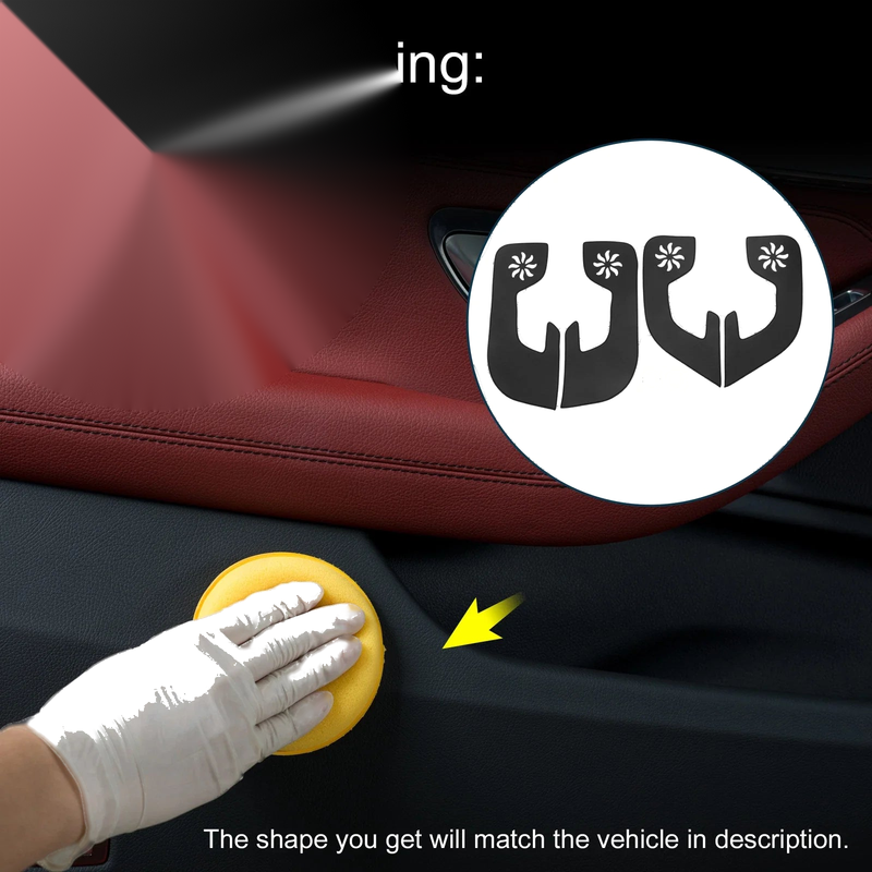 Jeep Grand Commander Car Door Anti Kick Pad Sticker Protector (2018)