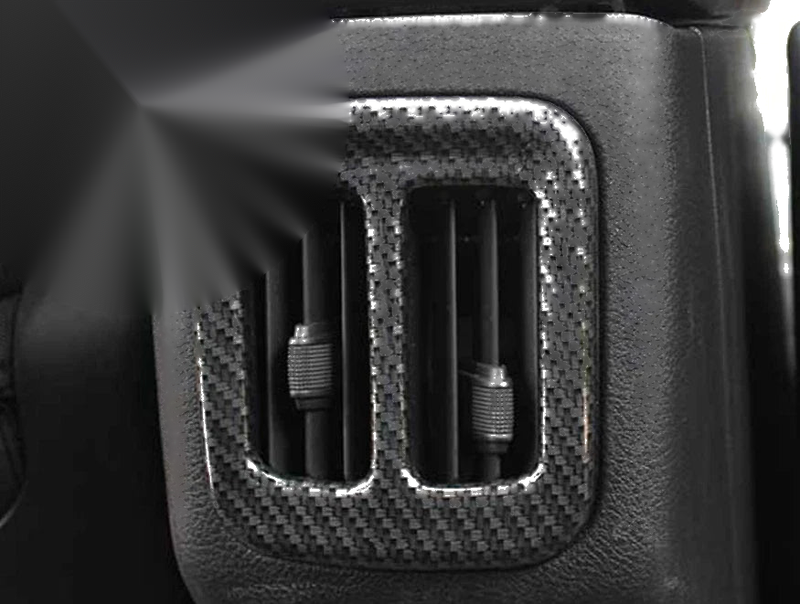 JEEP Compass Carbon Fiber Rear Air Outlet Vent Cover Trim (2017-2021)