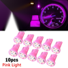 10x Pink T10 W5W 168 194 4-SMD LED Dash Light Bulbs