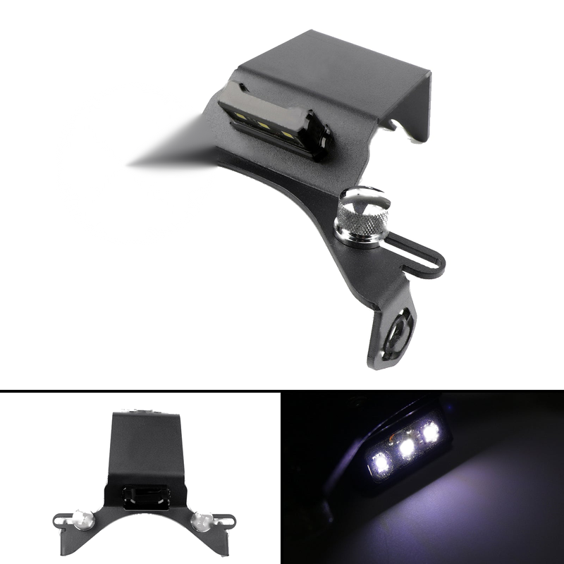 Yamaha YZF-R1 2004-2014 Generic License Plate Bracket Number Holder Plate with 3 LED