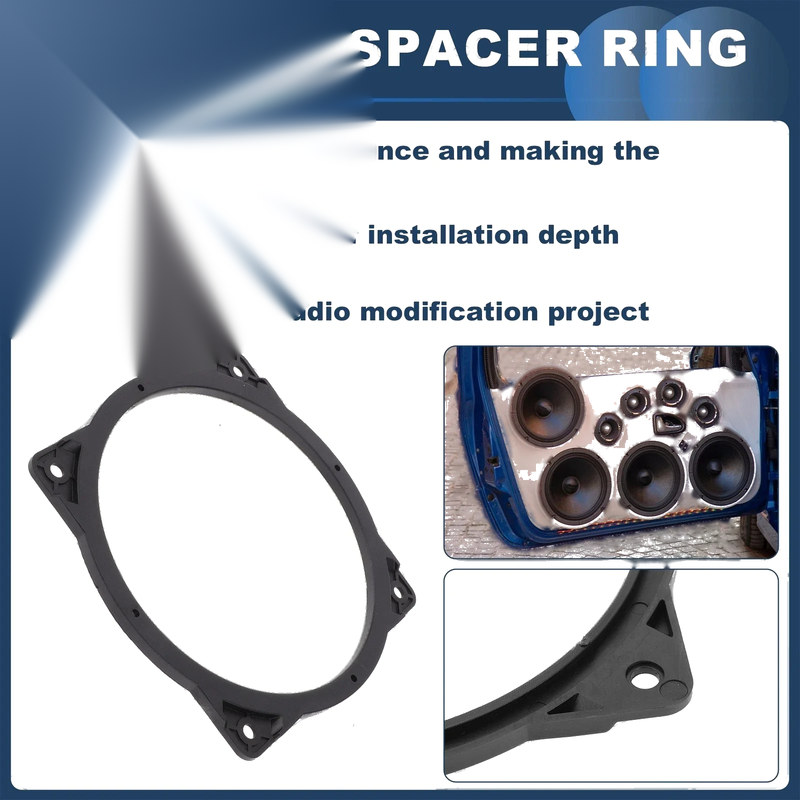 Hyundai  - 2 x Pcs 6.5" Speaker Spacer Ring Adaptor