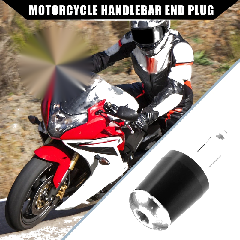 Honda 2 x Motorcycle Handlebar End Plug Caps 7/8"