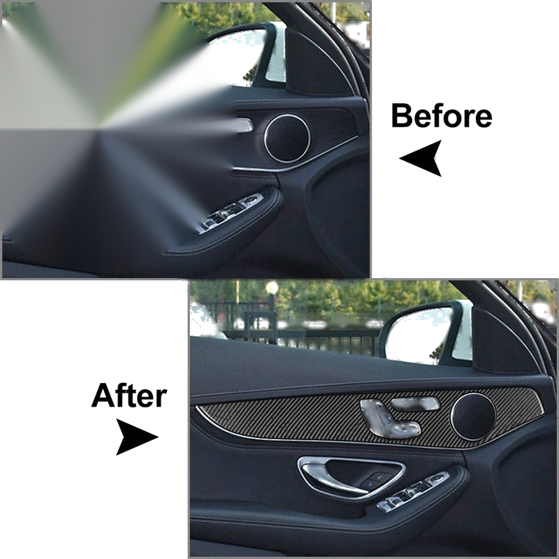 GLC Class X253 Carbon Fiber Inner Door Panel Cover Trim (2016-2021)