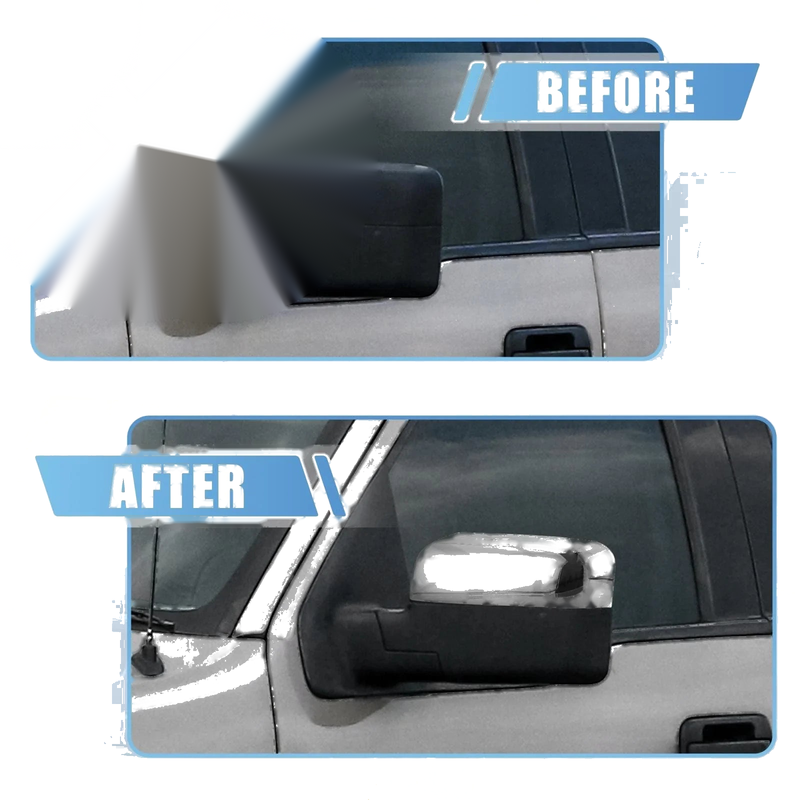 Ford F-150 FX4 XLT Chrome Plated Power Top Half Mirror Covers (2004-2008)