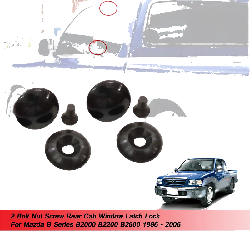 Mazda B2000 B2200 B2600 2 x Bolt Nut Screws (1986-2006)