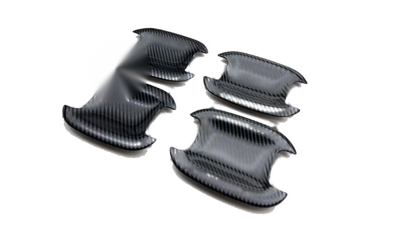 Ford F150 4x ABS Carbon Fiber Door Handle Bowl Frame Cover Trim (2021-2023)