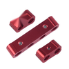 3 x Red Aluminum Engine Spark Plug Wire Separator Clamps