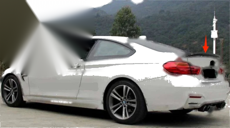 BMW 4 Series F32 F82 M4 Coupe 2014-2020 Glossy Black Rear Spoiler Wing