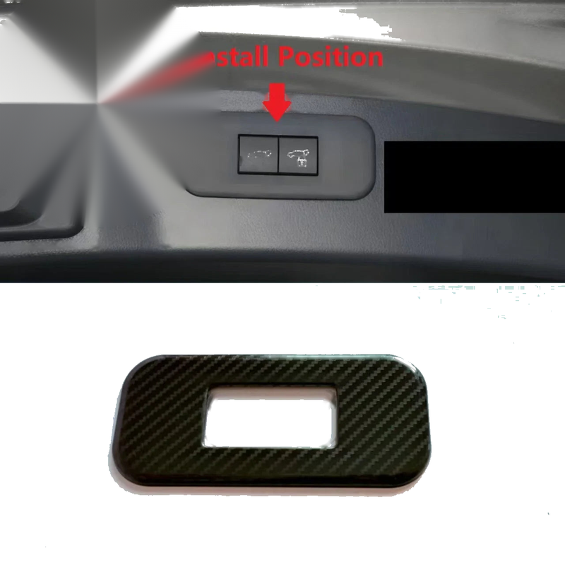 Toyota Grand Highlander Fiber Rear Tailgate Door Button Cover Trim (2024-2025)
