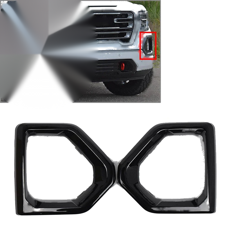 GMC Sierra 1500 Front Bumper Fog Light Bezel Cover (2014-2023)
