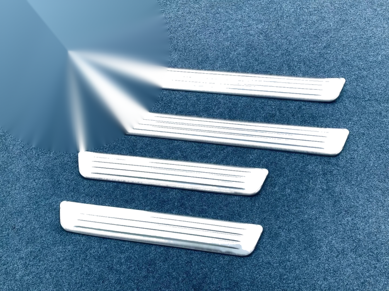 Toyota Prius 4 x pcs Steel Outer Door Sill Scuff Plate Cover Trim (2023-2024)
