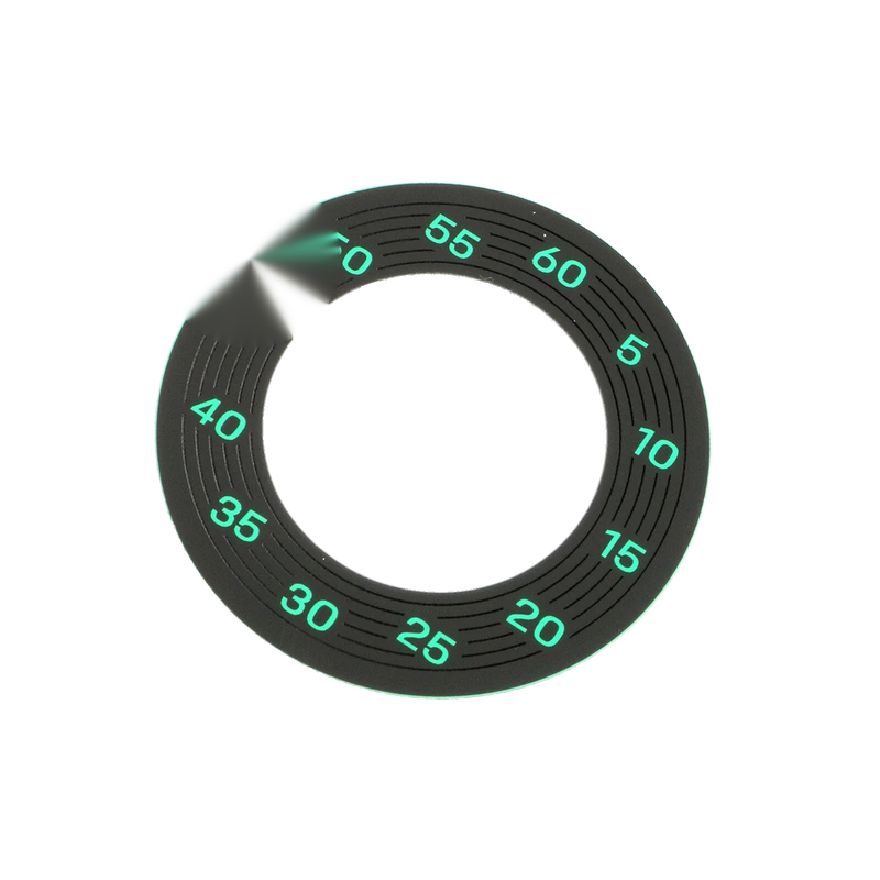 Porsche 992 (2019-2025) Fluorescent Green Gauge Face Overlay Paper