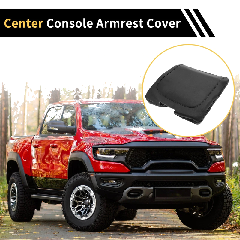 Dodge Ram Microfiber Leather Center Console Armrest Cover (2019-2023)