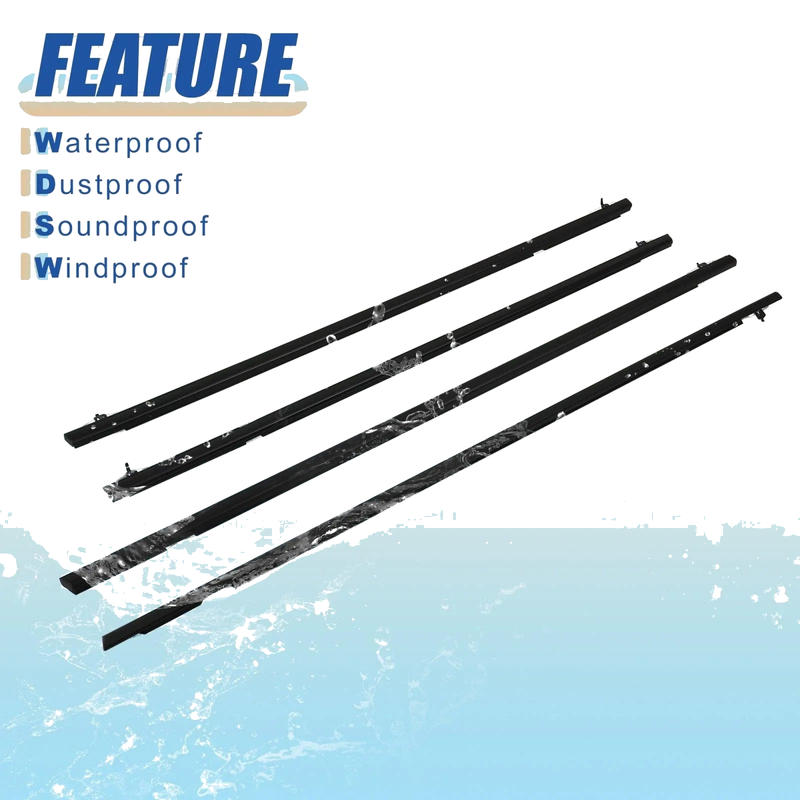 Honda Civic 4pcs Weatherstrip Window Molding Trim (2006-2011)