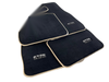BMW 7 Series F02 Black Beige Premium Floor Mats (2010-2015)