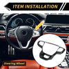 Ford Ranger Carbon Fiber Steering Wheel Cover Trim (2023-2024)
