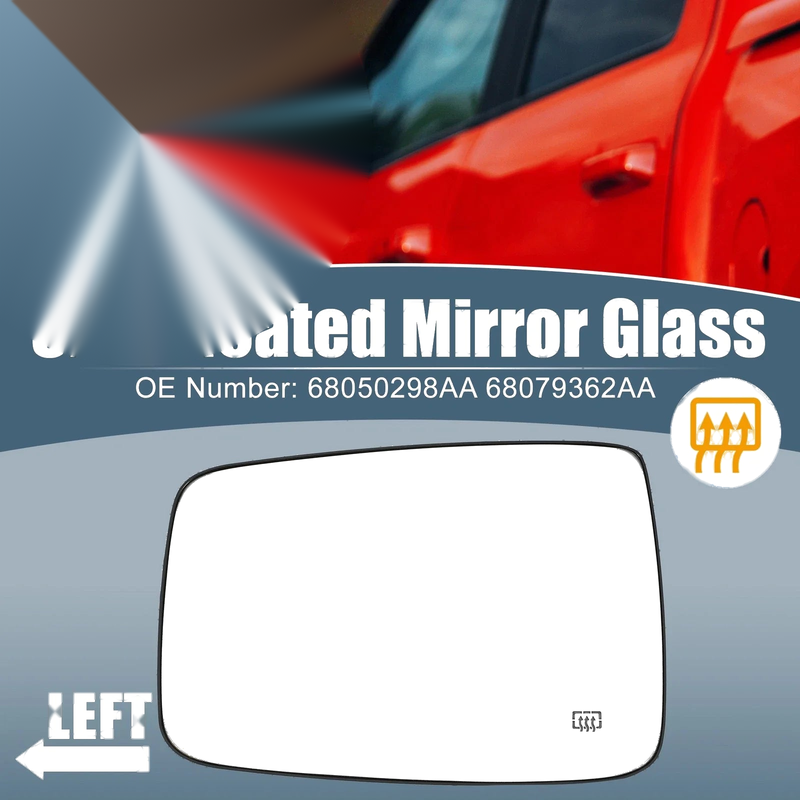 Dodge Ram 1500 2500 Heated Mirror Glass Left Side (2009-2018)