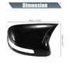 Honda Civic Rearview Mirror Cover Overlay Gloss Black (2012-2015)