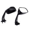 Yamaha YZF R6 2008-2010 Black Generic Racing Mirror Mirrors