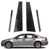 VW Jetta 4 x Black Door Trim Pillar Post Covers (2012-2018)