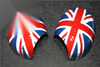 MINI Cooper R55 R60 R56 Union Jack Side Mirror Cover Cap Manual Folding