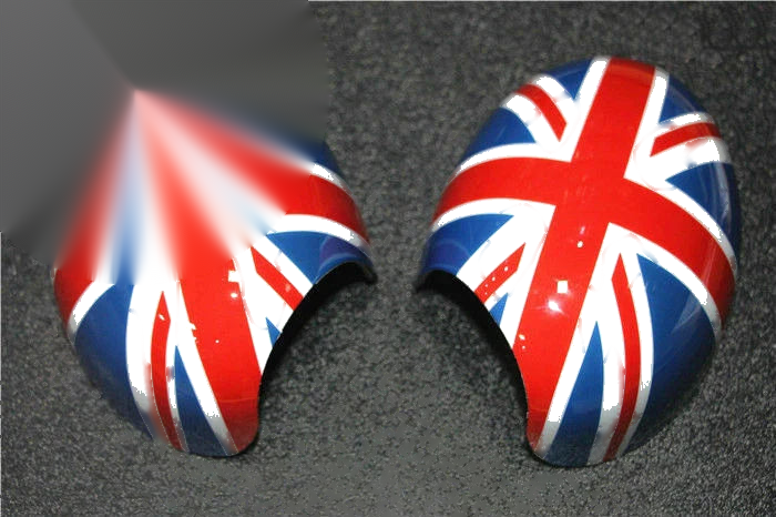 MINI Cooper R55 R60 R56 Union Jack Side Mirror Cover Cap Manual Folding