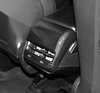 Tesla Model 3 ABS Carbon Fiber Rear Air Vent Outlet Lid Cover Trim (2018-2023)