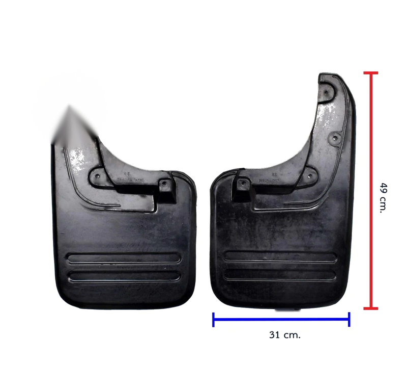 Splash Guard Mud Flap Rubber Set 4 Fits Toyota Hilux Vigo 4WD SR5 KUN26 2004-15