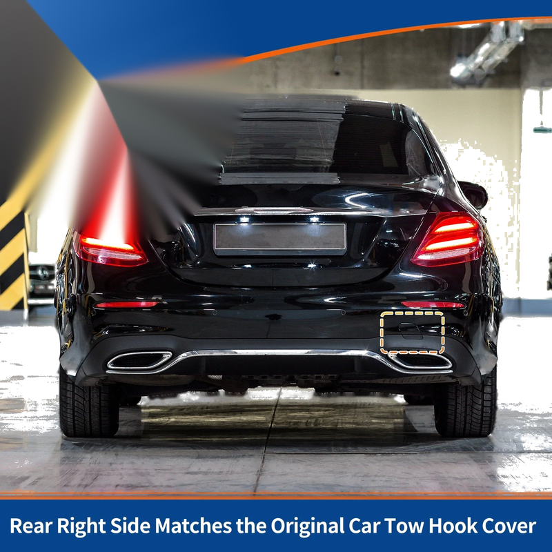 Mercedes-Benz E-Class W213 (2017-2023) White Rear Tow Hook Cover