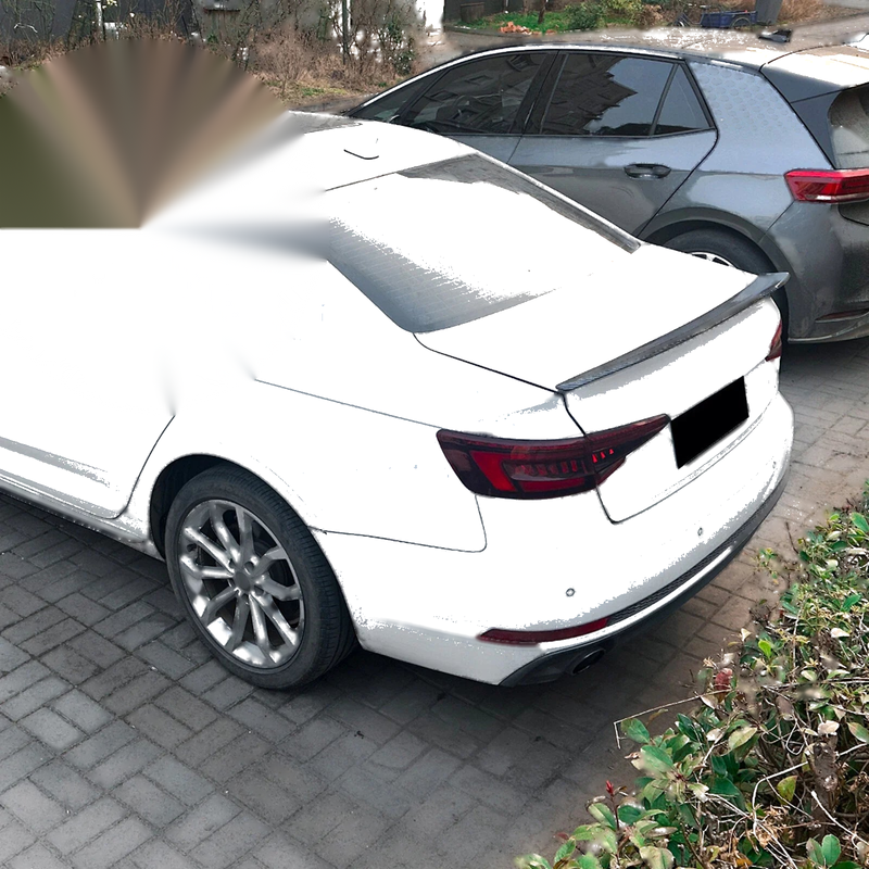 Audi A4 S4 B9 Rear Boot Spoiler Lip (2017-2024)