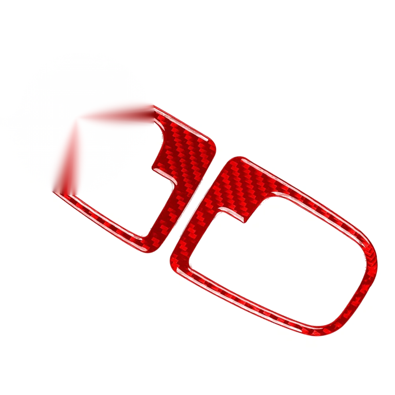 BMW 3 Series Carbon Fiber Red Interior Door Handle Cover Trim (1991-1999)