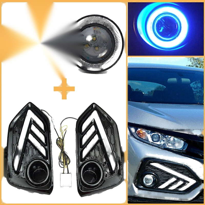 Honda Civic LED Daytime Running Turn Signal Lights (2017-2019)