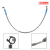 Motorcycle Braided Steel Brake Clutch Oil Hose Line Pipe (130cm)