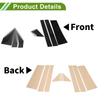 Dodge Grand Caravan (2008-2016) Black 10 x Door Pillar Window Trim