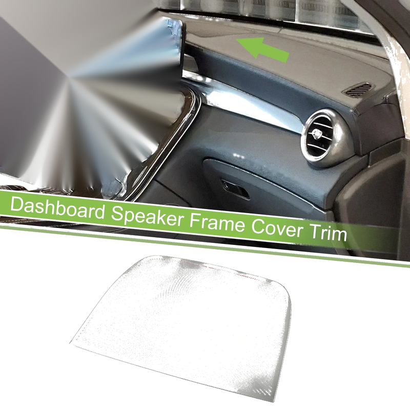 Mercedes Benz GLC (2023) Silver Tone Dashboard Speaker Frame Cover Trim