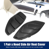 Jeep Wrangler Hood Side Air Vent Cover Bezels Trim Matte Black (2007-2018)
