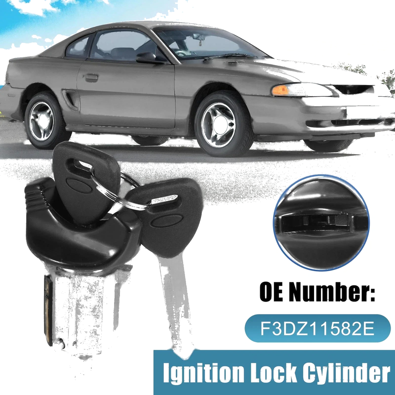 Ford Ignition Switch Lock Cylinder w/ Key (1994-2004)