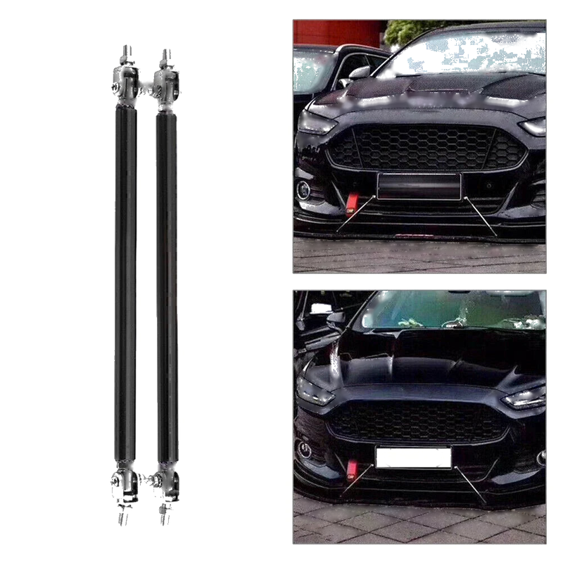 2015-2023 Adjustable Front Bumper Lip Splitter Strut Rod Tie Support Bar