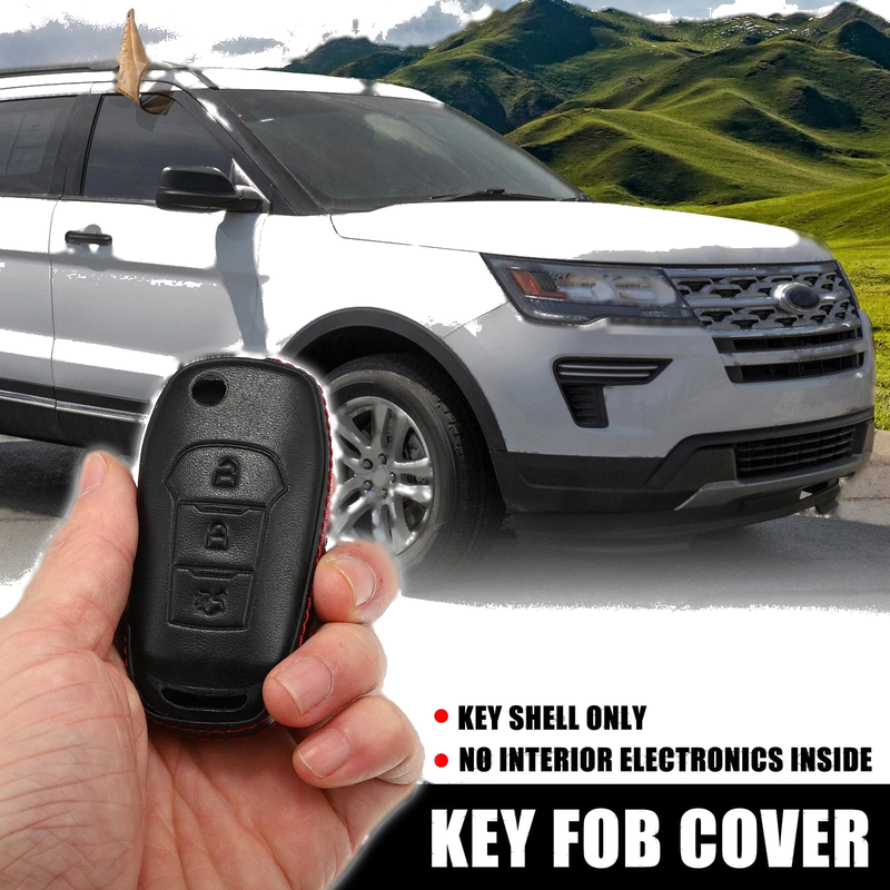 Ford 3 x Button Auto Remote Key Fob Case Cover (No Year Specified)