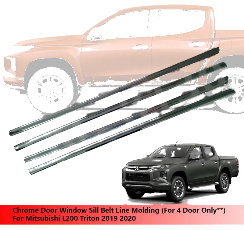 Mitsubishi L200 Triton Window Sill Belt Line Molding (2019-2020)