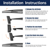 Lexus CT200h 2 x Rear Windshield Wiper Blades (2011-2017)