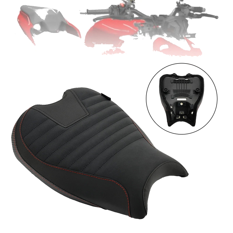 Streetfighter V2 Front seat cushion stripes white (2022-2023)