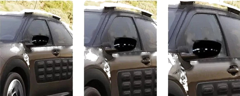 Citroen Cactus 2 Piece Gloss Black Side View Mirror Covers (2014-2017)
