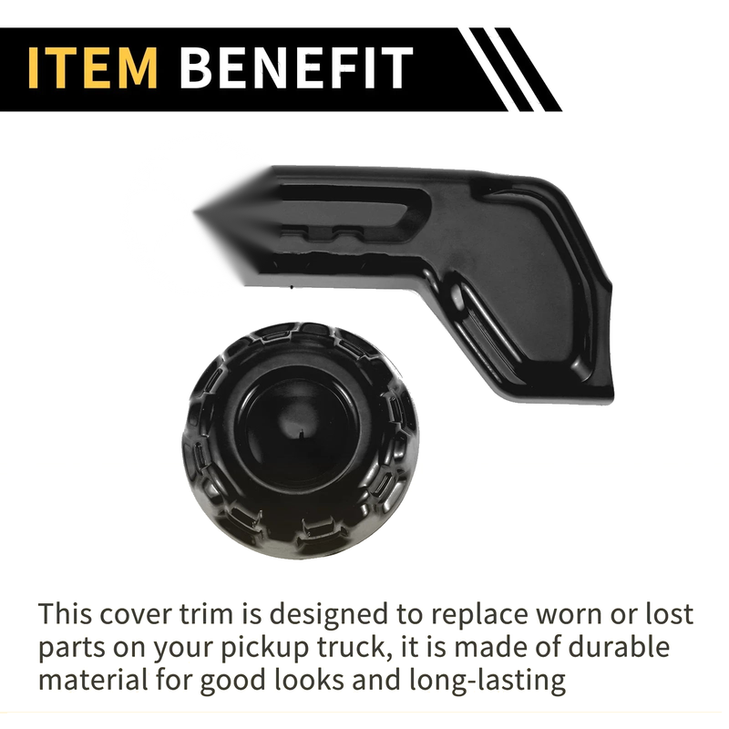 Jeep Gladiator JT (2018-2024) Black Seat Adjustment Button Cover Trim
